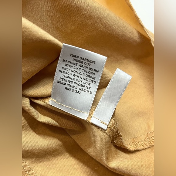 New York & Company Madison Shirt Tan Button-Up Short-Sleeve Women’s Size Medium - Picture 12 of 16